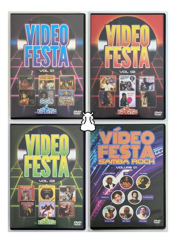4 Dvds Video Festa 1 - 2 - 3 - Video Festa Samba Rock 1