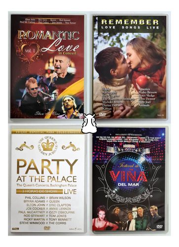 4 Dvds - Party At The Palace - Remember Love Songs Romantic