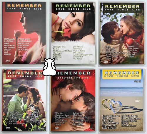 6 Dvds Remember Love Songs Live - Greatest Hits Live