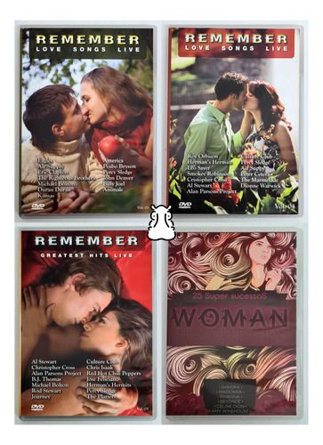 4 Dvds Remember Love Greatest Songs Woman The Collection