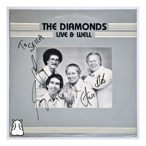 Lp The Diamonds Live & Well Jazz Vinil Importado Autografado