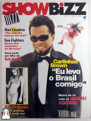 Revista Showbizz - N° 10 Ano 11 Ed 123 Carlinhos Brown