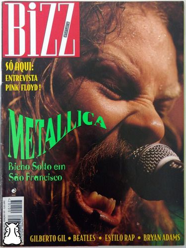 Revista Bizz N° 6 Ano 10 Ed 107 Metallica Beatles Pink Floyd