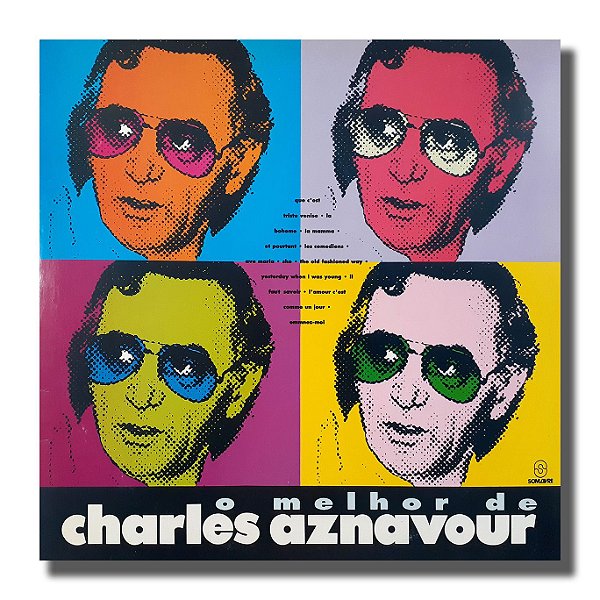 LP O Melhor de Charles Aznavour - 1993 Disco Vinil - Amostra