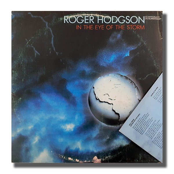 LP Roger Hodgson In The Eye of The Storm Vinil encarte - hm