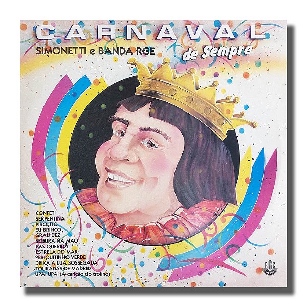 LP Simonetti Banda RGE Carnaval de Sempre Vinil Amostra - Hm
