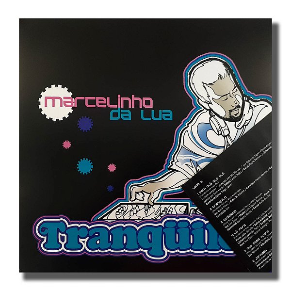 LP Marcelinho da Lua - Tranquilo Disco Vinil - Encarte - Hm