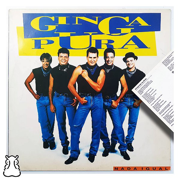 LP Ginga Pura - Nada Igual - Disco Vinil 1994 - Encarte - Hm