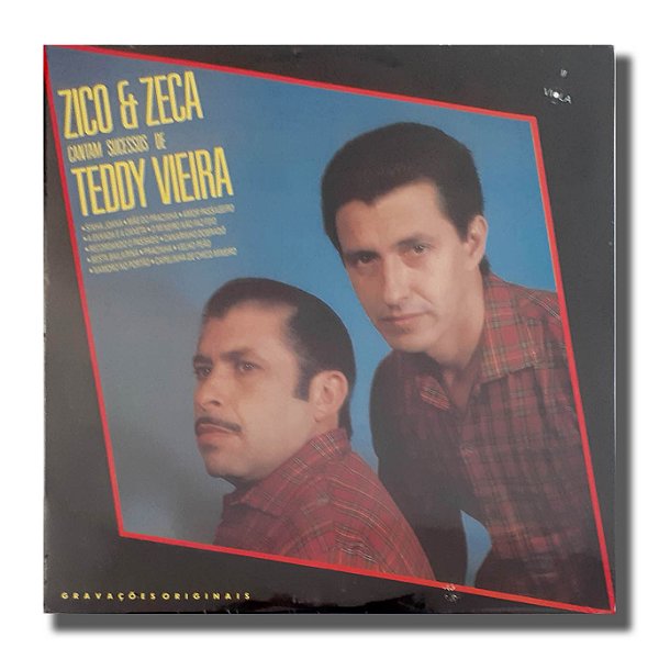 LP Zico e Zeca Cantam Sucesso de Teddy Vieira Vinil Lacrado