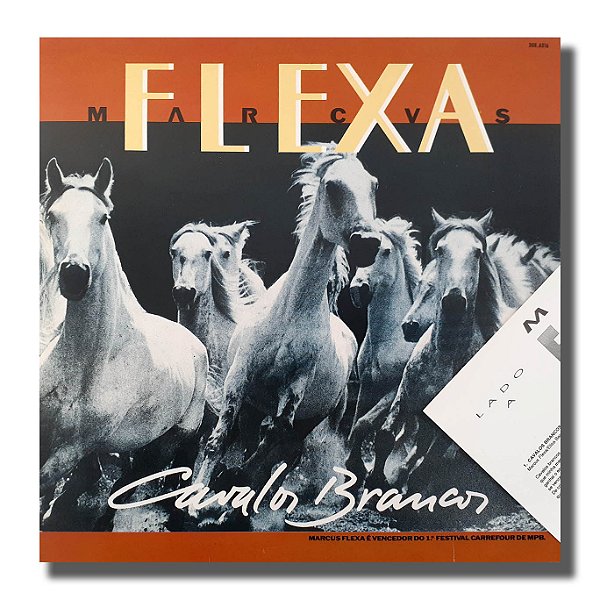 LP Marcus Flexa Cavalos Brancos Vinil Amost 1992 Enc Hip2mil