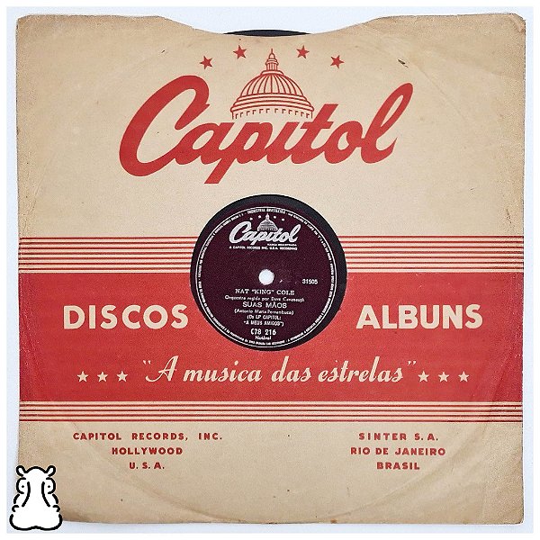Disco Baquelite - Nat King Cole - Noche de Ronda - 10" - Hm