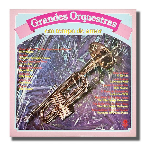 LP Grandes Orquestras Em tempo de Amor Disco Vinil 1984 - Hm