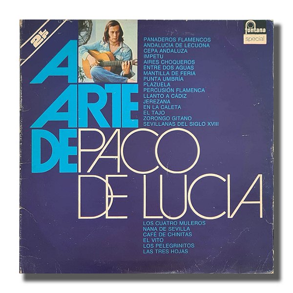LP A Arte De Paco De Lucia - Disco de Vinil Duplo 1975 - Hm