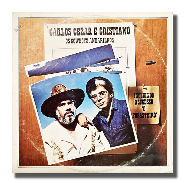 LP Carlos Cezar e Cristiano Os Cowboys Andarilhos Vinil - Hm