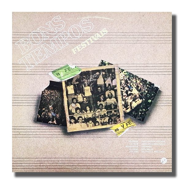 LP Festivais - Bons Tempos Disco de Vinil 1984 - Hm