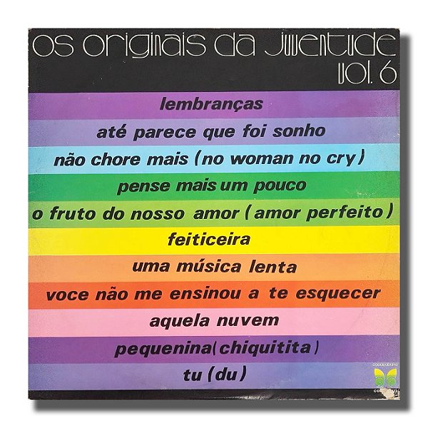LP Originais da Juventude Vol. 6 Disco de Vinil 1979 - Hm