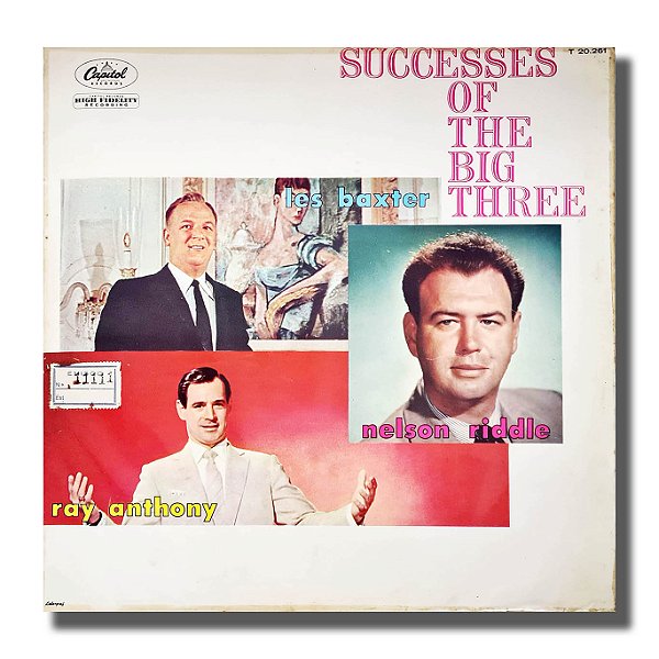 LP Les Baxter Successes Big Three Vinil Nelson Riddle - Hm