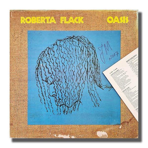 LP Roberta Flack Oasis Disco de Vinil 1989 Com Encarte - Hm