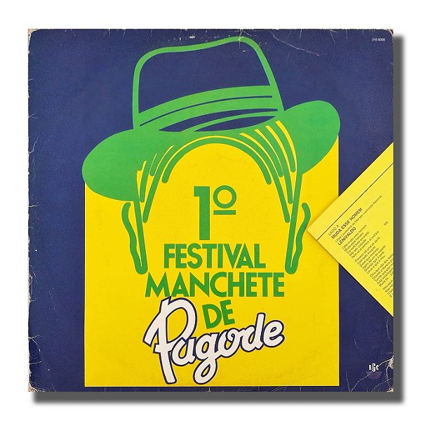 LP 1° Festival Manchete de Pagode Vinil 1987 Encarte - Hm