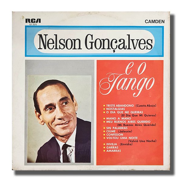 LP Nelson Gonçalves e o Tango Disco de Vinil 1970 - Hm