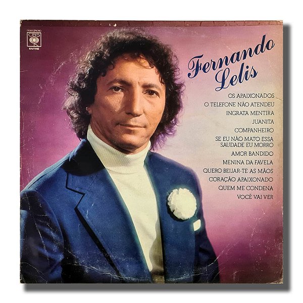 LP Fernando Lelis - Os Apaixonados Disco de Vinil 1979 - Hm