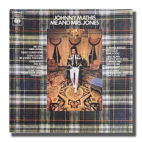 LP Johnny Mathis Me And Mrs. Jones Disco de Vinil 1972 - Hm