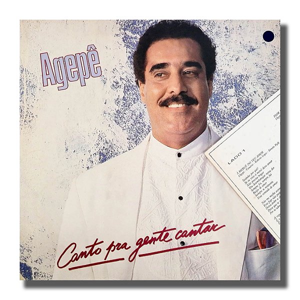 LP Agepê Canto Pra Gente Cantar Vinil 1988 Com Encarte - Hm
