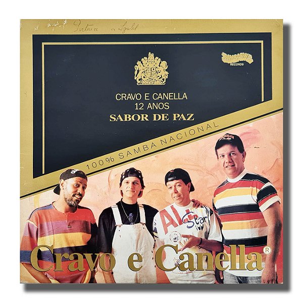 LP Grupo Cravo e Canella Sabor de Paz Disco Vinil 1994 - Hm
