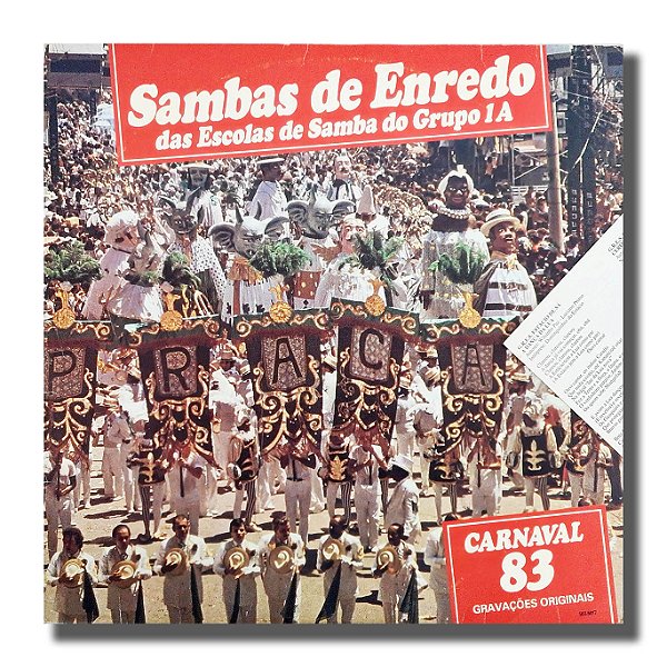LP Sambas de Enredo Carnaval 1983 Grupo 1A - RJ Vinil - Hm