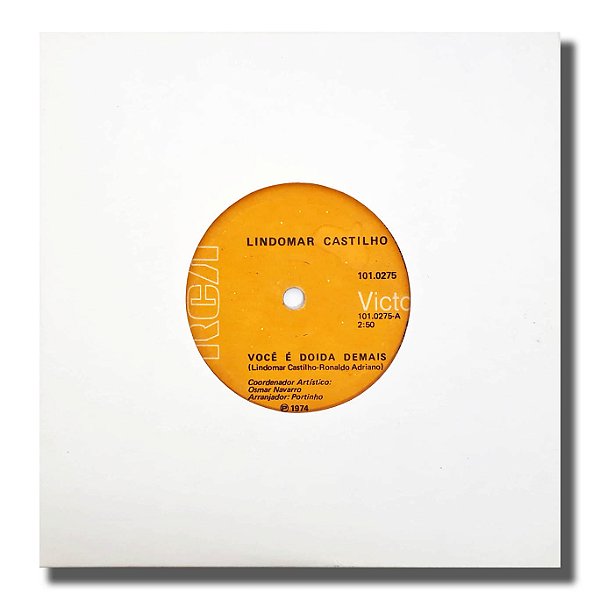 EP Compacto Lindomar Castilho Doida Demais Vinil 1974 - Hm