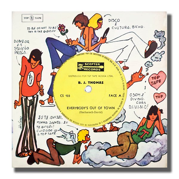 EP Compacto BJ Thomas Everybody's Out Town Vinil 1970 - Hm