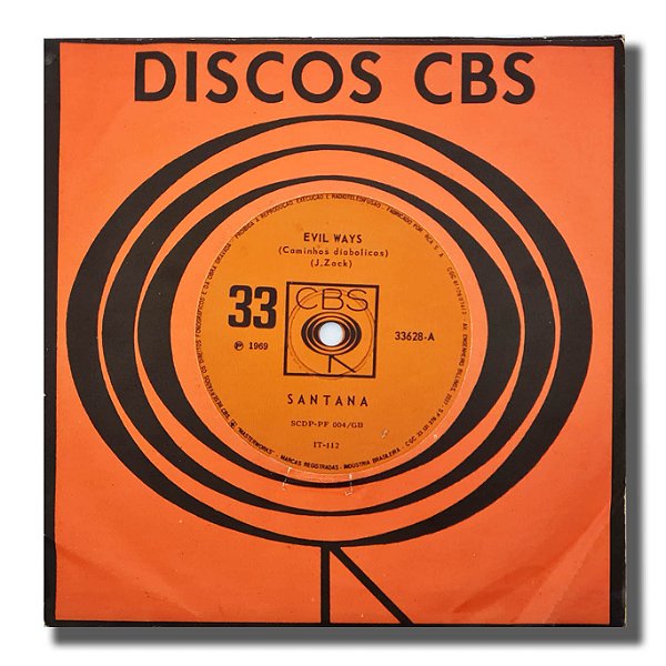 Compacto Santana Evil Ways - Jin-Go-Lo-Ba Vinil 1969 - Hm