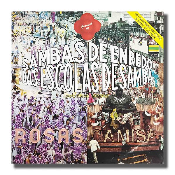 LP Sambas de Enredo Carnaval 91 Grupo Especial SP Vinil - Hm
