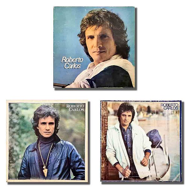 3 LPs Roberto Carlos Disco de Vinil 1980 - 1981 - 1982 - Hm