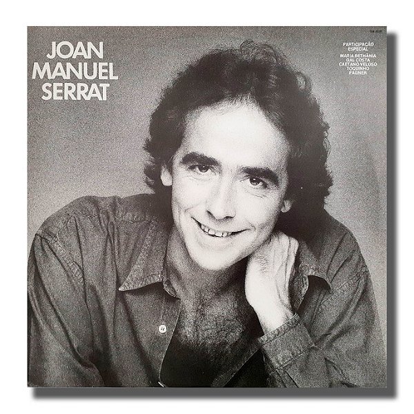 LP Joan Manuel Serrat Sinceramente Vinil Amostra 1986 - Hm