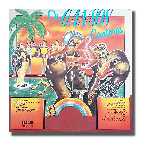 LP Os Gansos Cantores Santa Maria Vinil Amostra 1982 - Hm