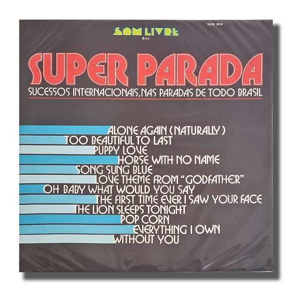 LP Super Parada - Disco de Vinil 1972  - Hm