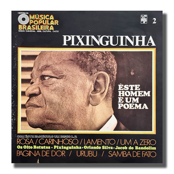 LP Pixinguinha História da MPB N° 2 Disco de Vinil 1970 - Hm