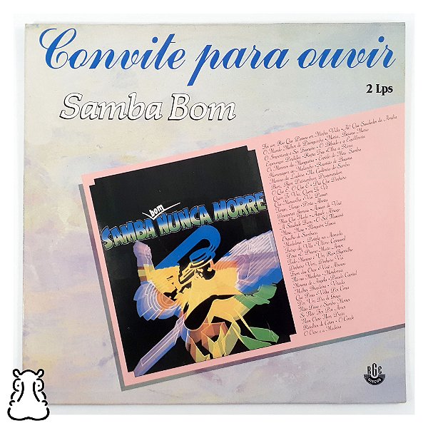 LP Convite para Ouvir Samba Bom - Amostra - Duplo Vinil - Hm