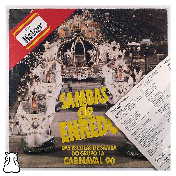 LP Sambas Enredo - Carnaval 1990 RJ - Grupo 1A - Vinil - Hm
