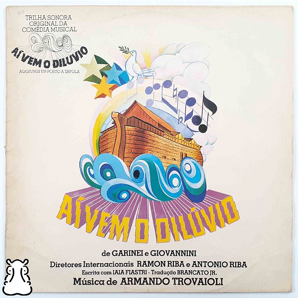 LP Trilha Sonora - Aí Vem o Dilúvio Disco de Vinil 1981 - Hm
