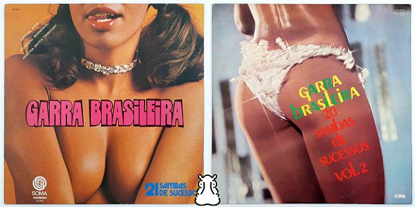 2 LPs Garra Brasileira Vol. 1 e 2 Disco Vinil Amostras - Hm