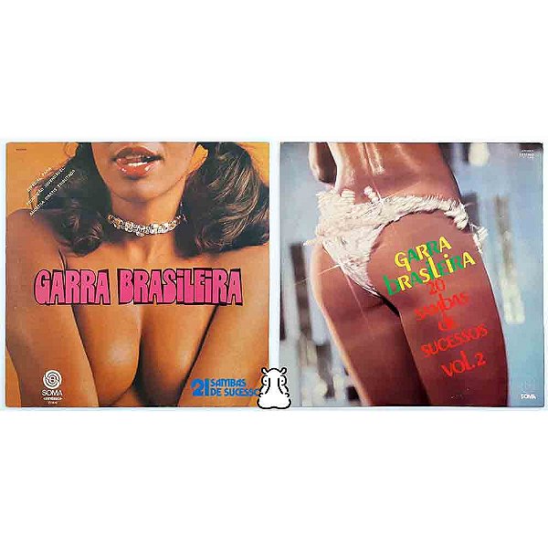 2 LPs Garra Brasileira Vol. 1 e 2 Disco Vinil Amostras - Hm