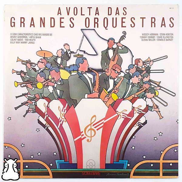 LP A Volta das Grandes Orquestras Disco Vinil Amostra - Hm