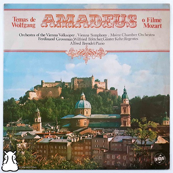 LP Mozart - Temas do Filme Amadeus Disco de Vinil 1985 - Hm
