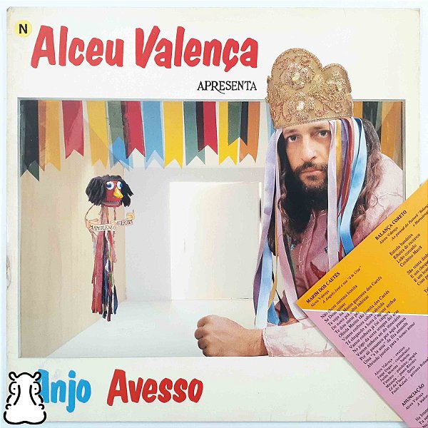 LP Alceu Valença - Anjo Avesso Vinil 1983 Encarte Leia - Hm