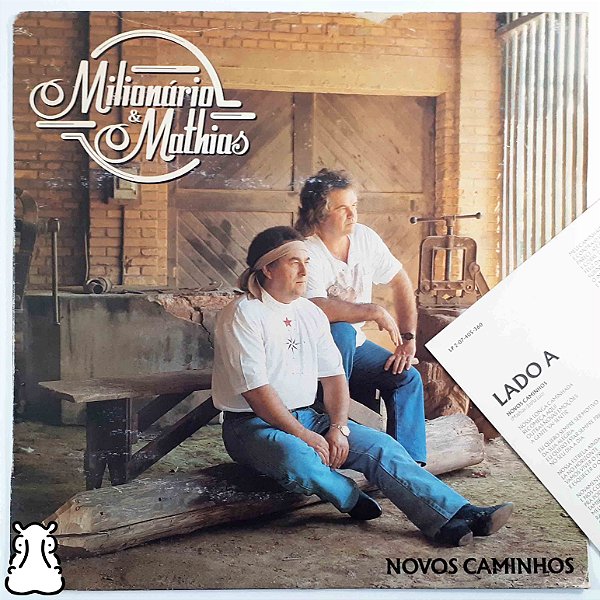 LP Milionário e Mathias - Novos Caminhos Vinil Encarte - Hm