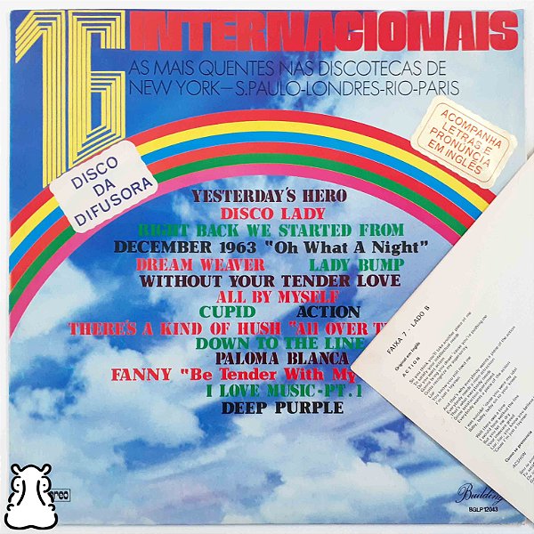 LP 16 Internacionais Vol. 3 Disco de Vinil 1976 Encarte - Hm