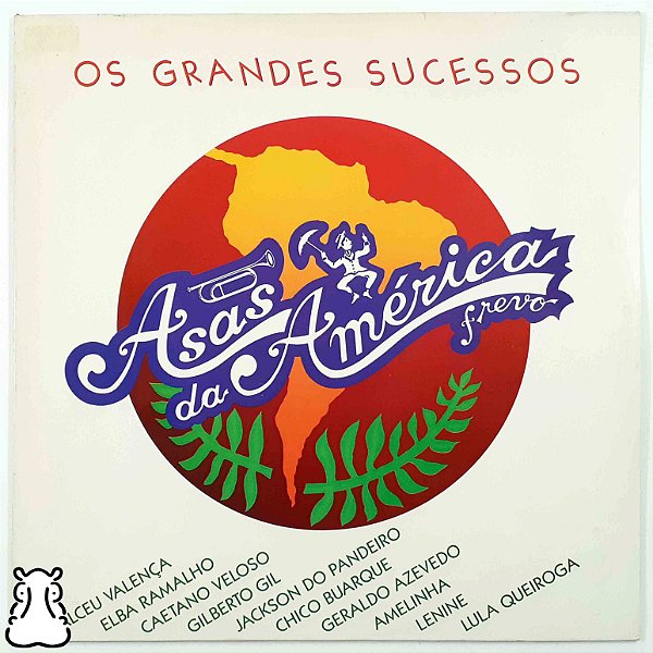 LP Os Grandes Sucessos Asas Da América Frevo Vinil 1988 - Hm