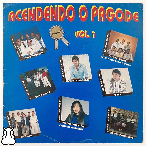 LP Acendendo o Pagode Vol.1 - Disco Vinil Dedicatória - Hm